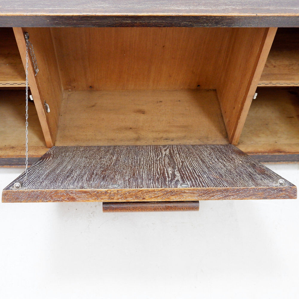 Wenge wood vintage sideboard - modernist style
