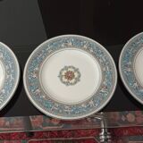 Assiettes à dessert en porcelaine fine Wedgwood Florentine turquoise