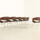Ensemble de six chaises Oxford de Martin Grierson pour Arflex, 1963