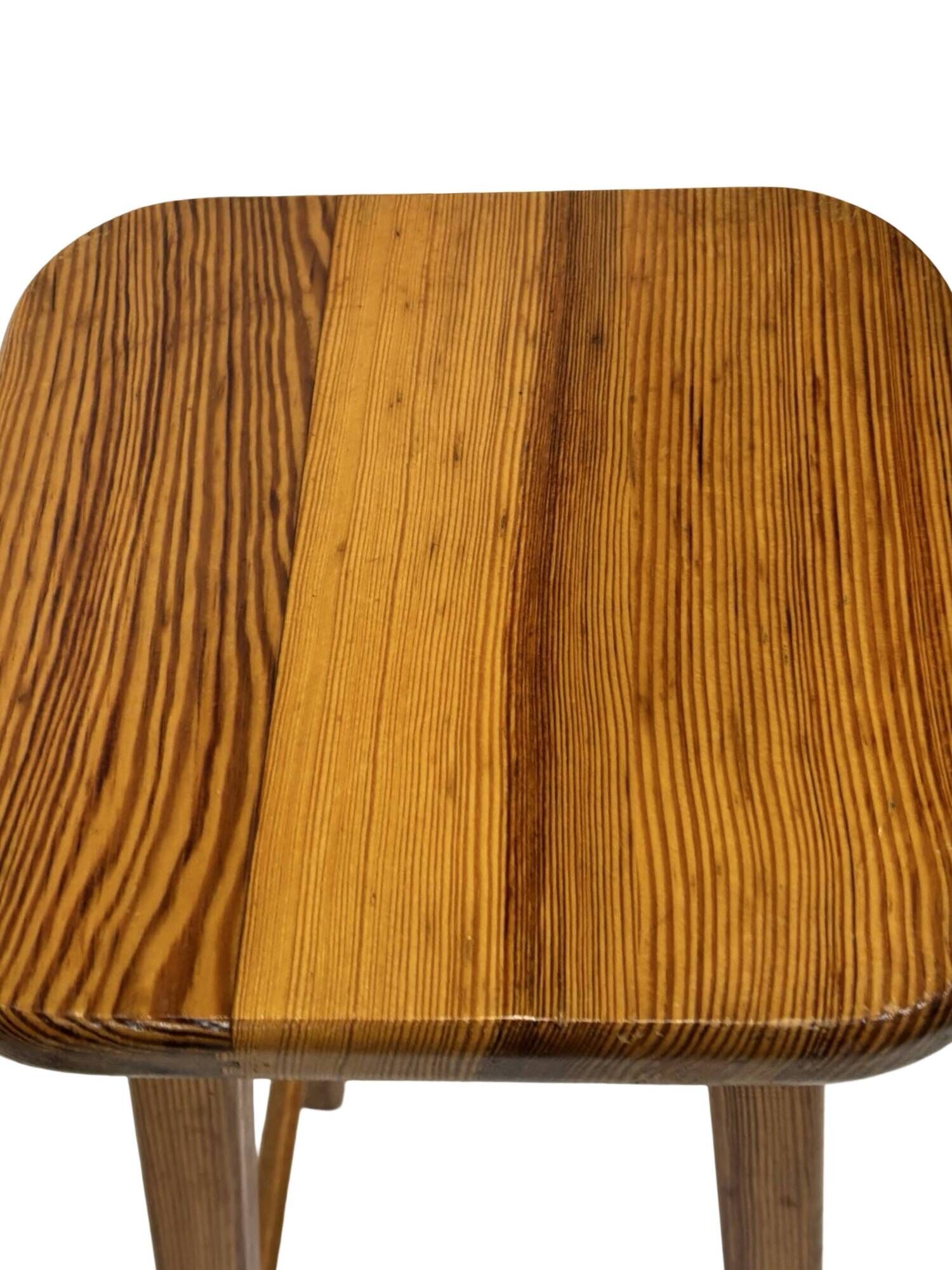 Vintage bar stool plant stool pinewood pinewood 1960s