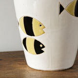 Vintage fish vase