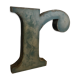 Blue sign letter "R"