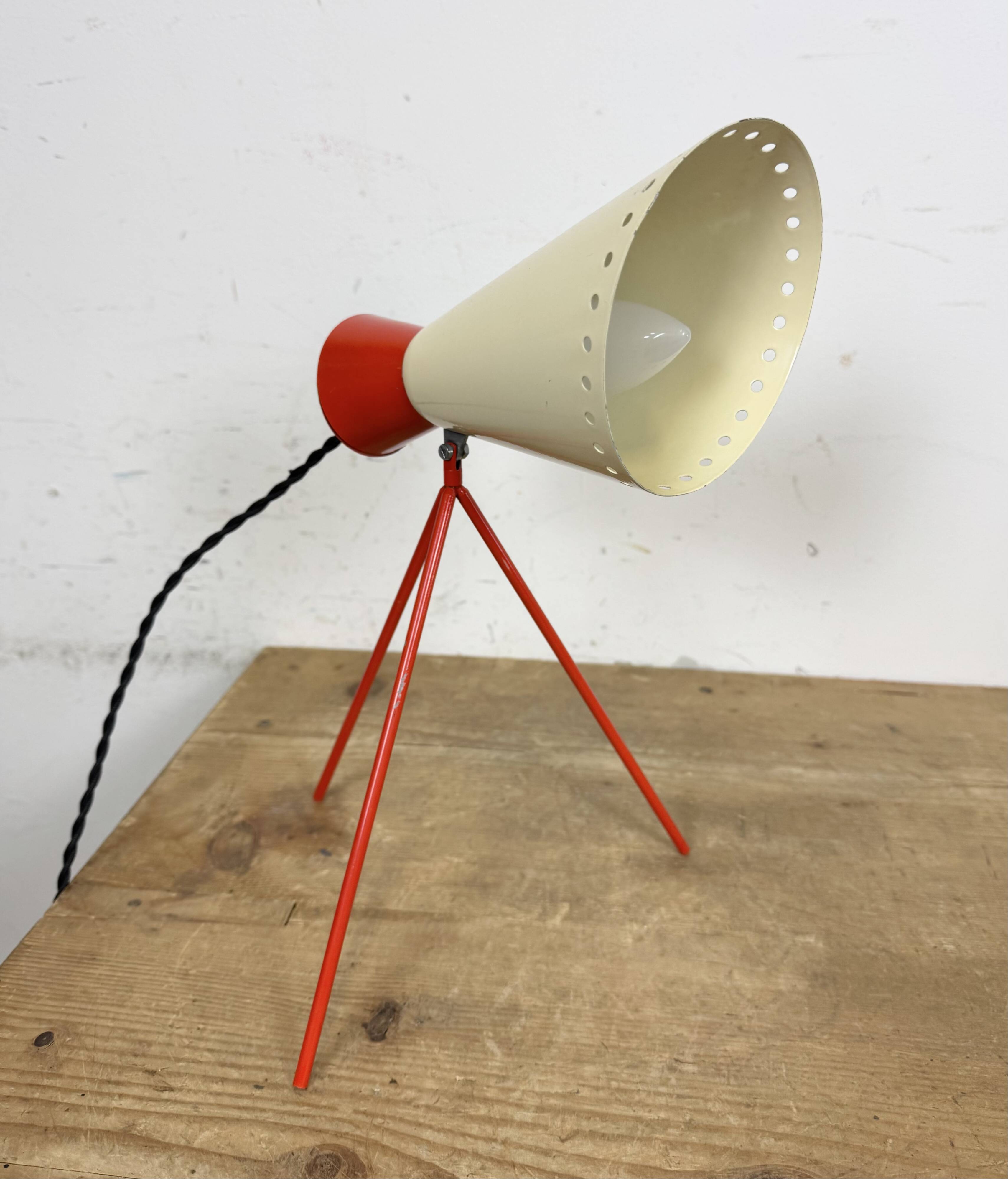 Vintage Midcentury Table Lamp by Josef Hůrka for Napako, 1950s