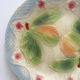 Assiette ancienne en barbotine pomme poire