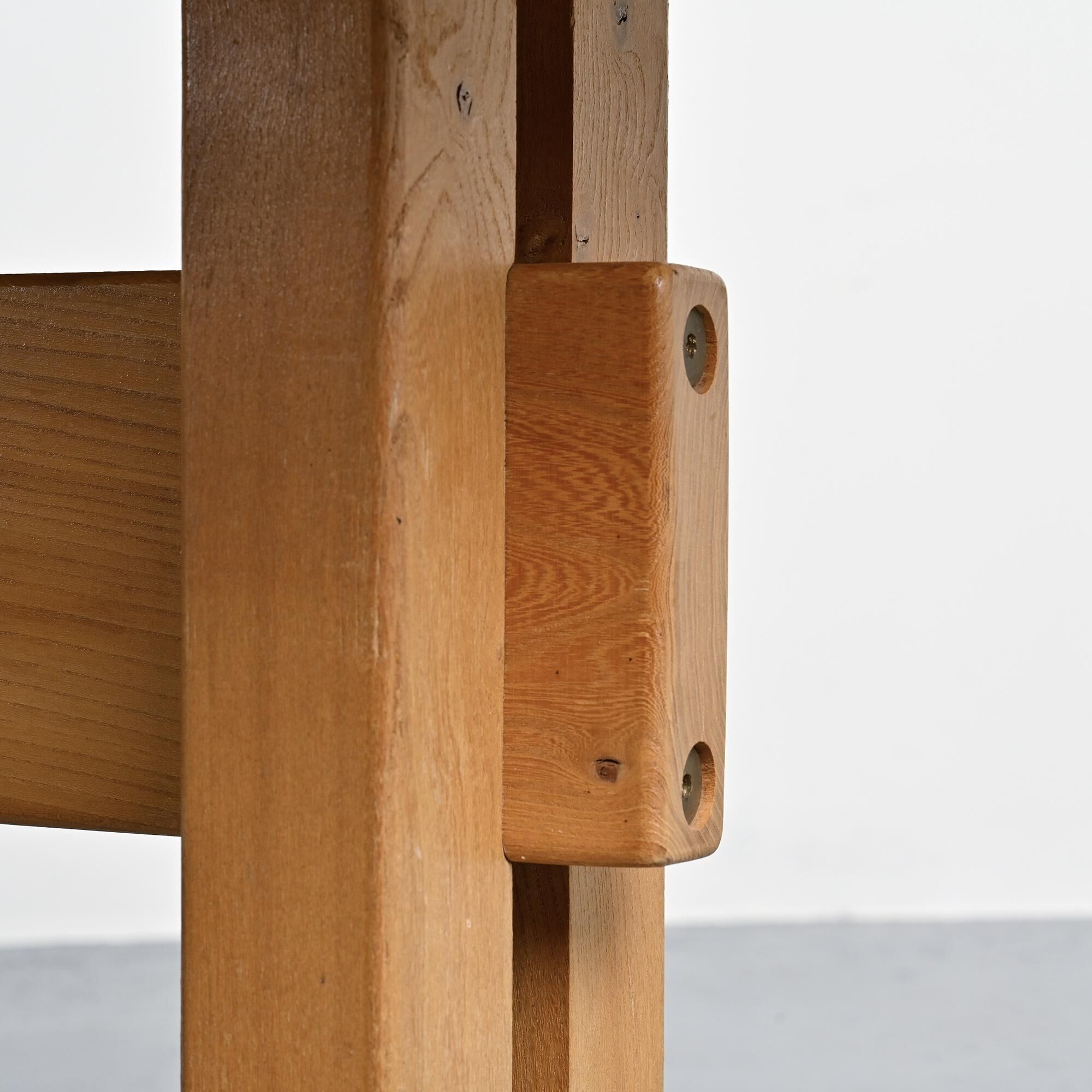 Rectangular table Les Arcs in solid elm