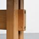 Rectangular table Les Arcs in solid elm