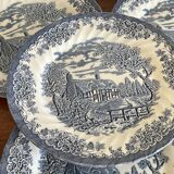 4 assiettes Churchill Staffordshire England