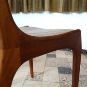 Set of 4 Scandinavian Modern teak dining chairs, Denmark 1960s