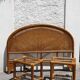Set headboard and bedside woven rattan maugrion