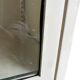 Vintage white industrial apothecary cabinet / display case