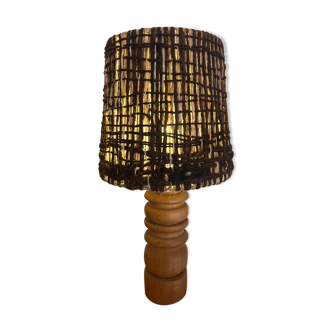Lampe en bois vintage