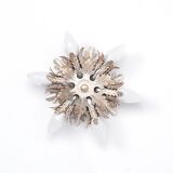 Applique florentine Banci Firenze argentée, petite, années 1970