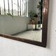 Large antique mercury mirror in copper-plated metal, 1930