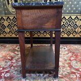 Empire period console in walnut