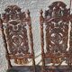 Pair of large chairs to restore in carved wood of the xix th century ref je