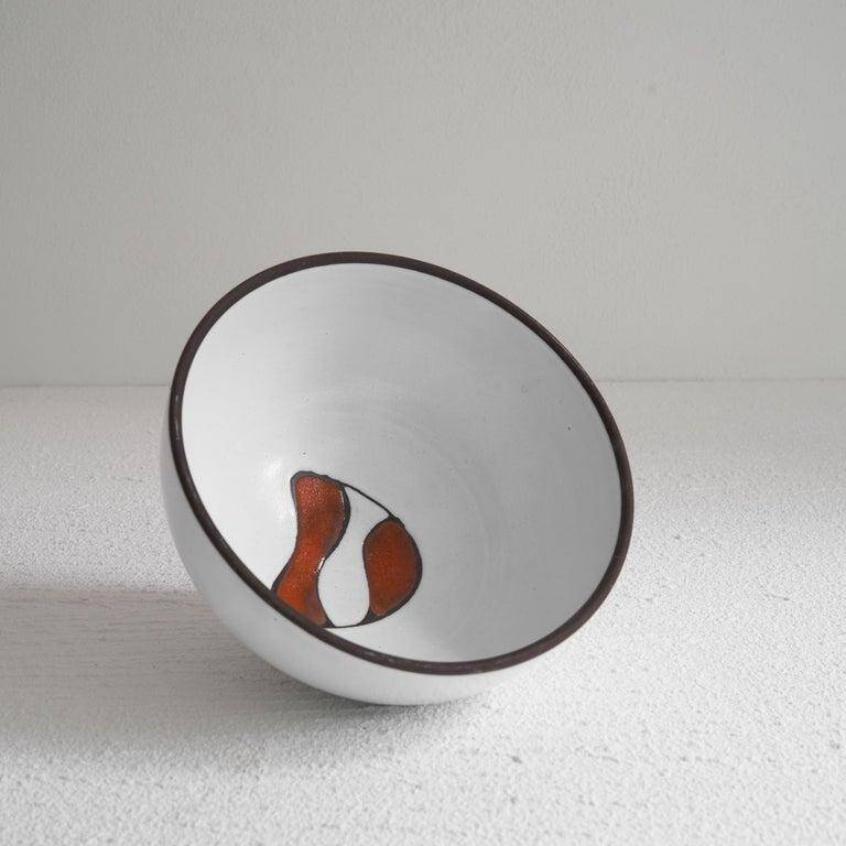 Set of studio pottery bowls mid-century, 1960s
