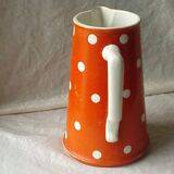 Earthenware pitcher digoin sarreguemines confetti model
