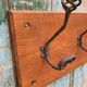 Wrought iron coat rack