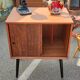 Vinyl storage cabinet double sliding door