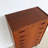 Vintage teak 'tallboy' chest of drawers