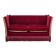1970s, Danish 2-seater drop arm sofa, furniture velour.