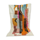 Tapis berbère abstrait orange 250 x 150 cm