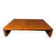 Grande table basse en bambou, années 1980.
