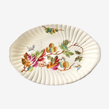 Plat de service en porcelaine, Manufacture allemande Royal Bonn, Franz Anton Mehlem