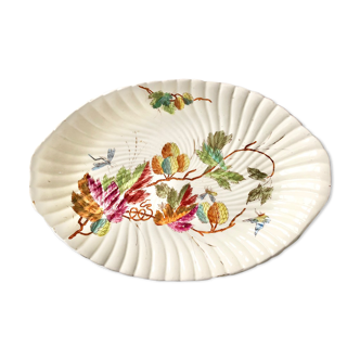 Plat de service en porcelaine, Manufacture allemande Royal Bonn, Franz Anton Mehlem