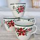 4 tasses à café antiques faïence – Creil & Montereau HBCM « Simone »