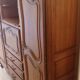 Large walnut bookcase.