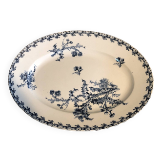 Dish in porcelain from Gien