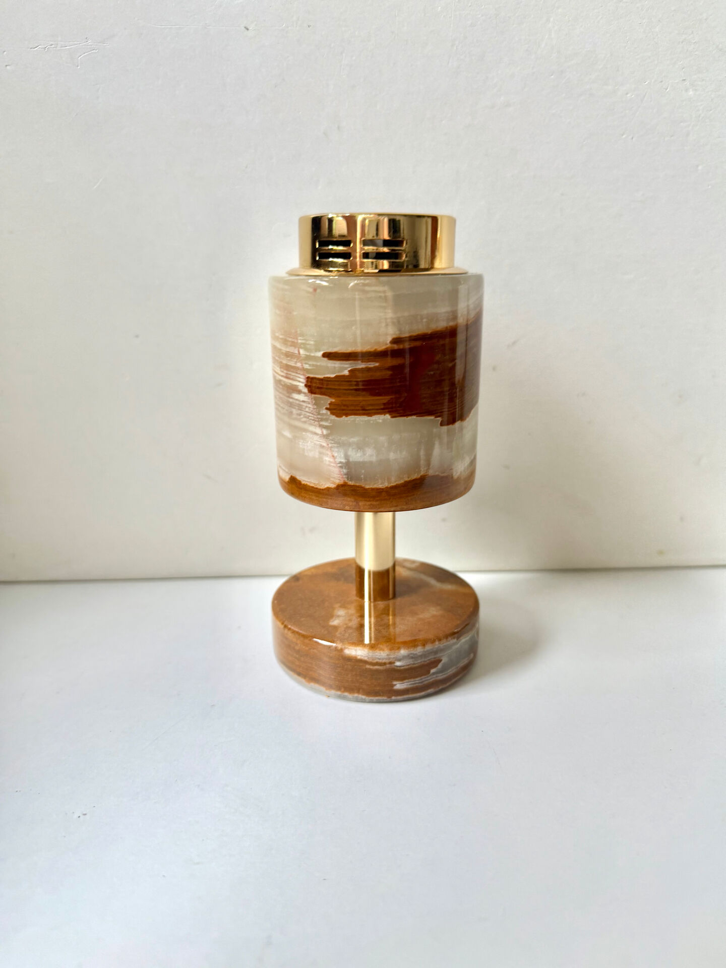 Vintage SAROME Japan Marble Onyx Table Lighter