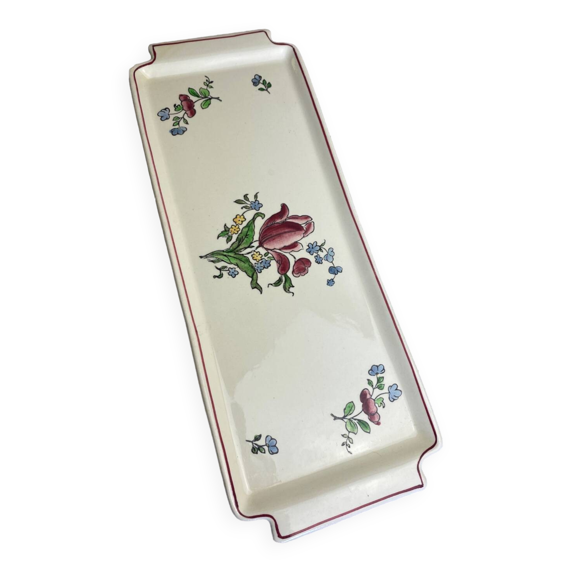 Gien porcelain cake dish, Lorraine model