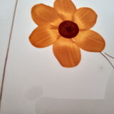 Set of vintage Italian dishes in ecru ceramic with daisy decoration "PRIMULA Made in Italy"