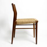 Two original 1960s Wilkhahn chairs made of walnut with wicker cane