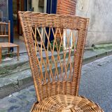Pair of wicker chairs from the 1960s