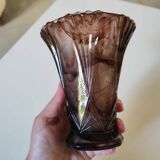 Vase art déco en pâte de verre
