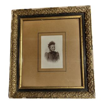 Framed photo former Napoleon III old woman