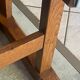 Rustic farmhouse antique coffee table made of solid oak with 1 drawer 50.