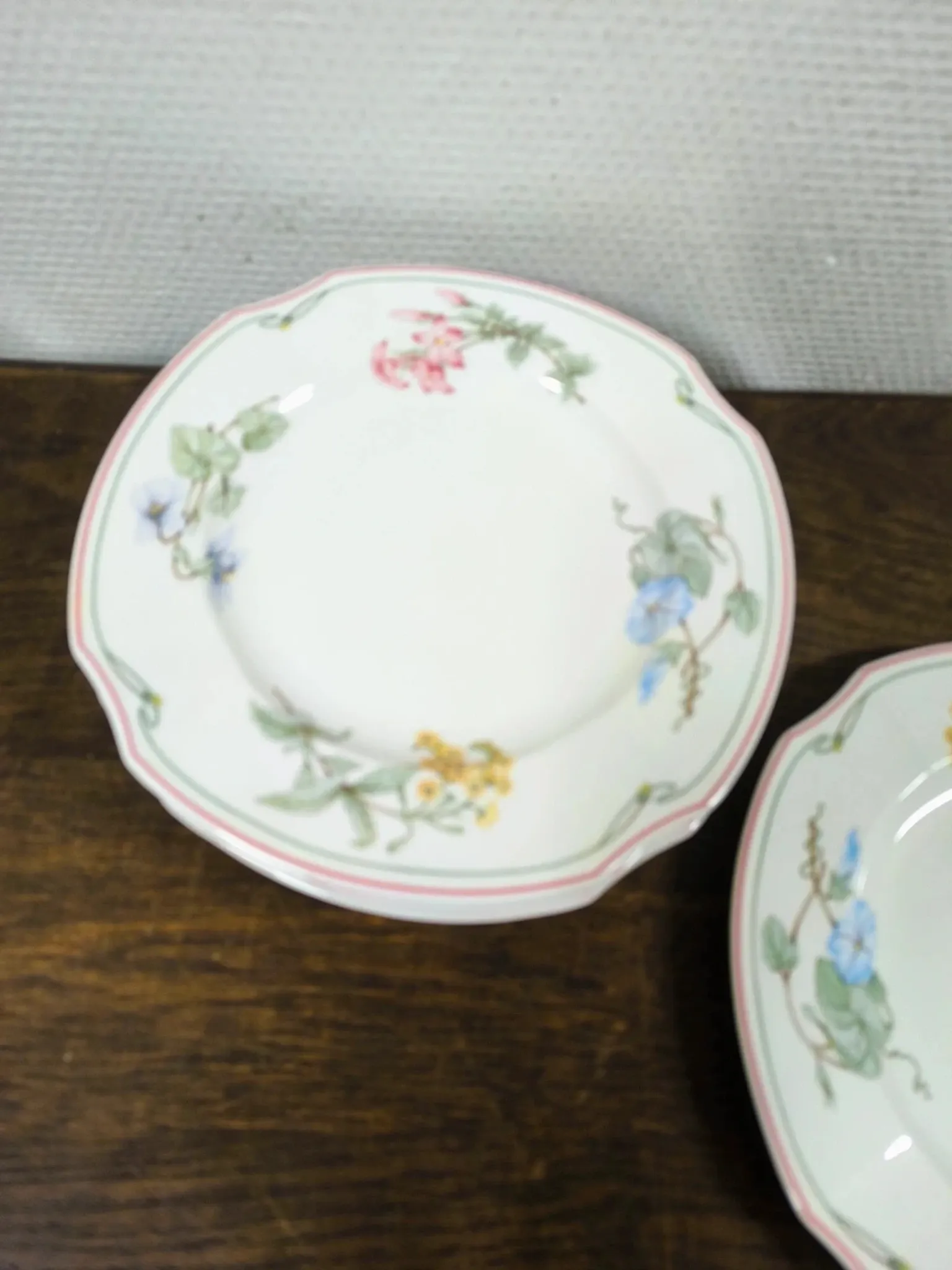 Set of Villeroy & Boch "Clarissa" plates - Bone China - Ø 26.5 cm