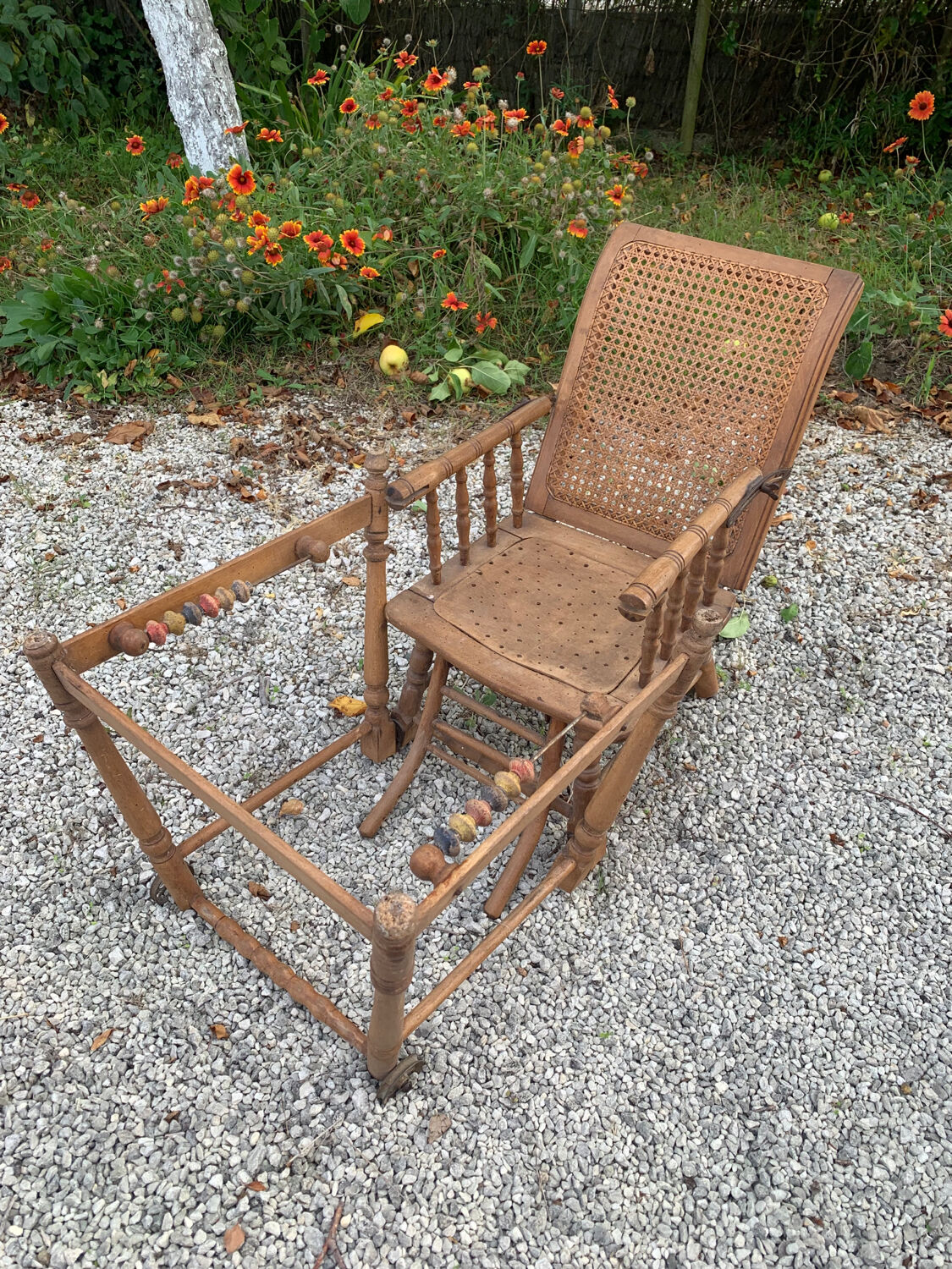 Chaise haute Napoléon 3
