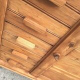 Buffet reconstruction René Gabriel vintage, meuble ancien dit de sinistrés