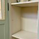 Vintage display case in Caiman green