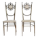Hollywood regency chiavarine side chairs, 1950s, set of 2