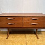 Buffet rétro vintage en teck du milieu du siècle par Austinsuite 1960