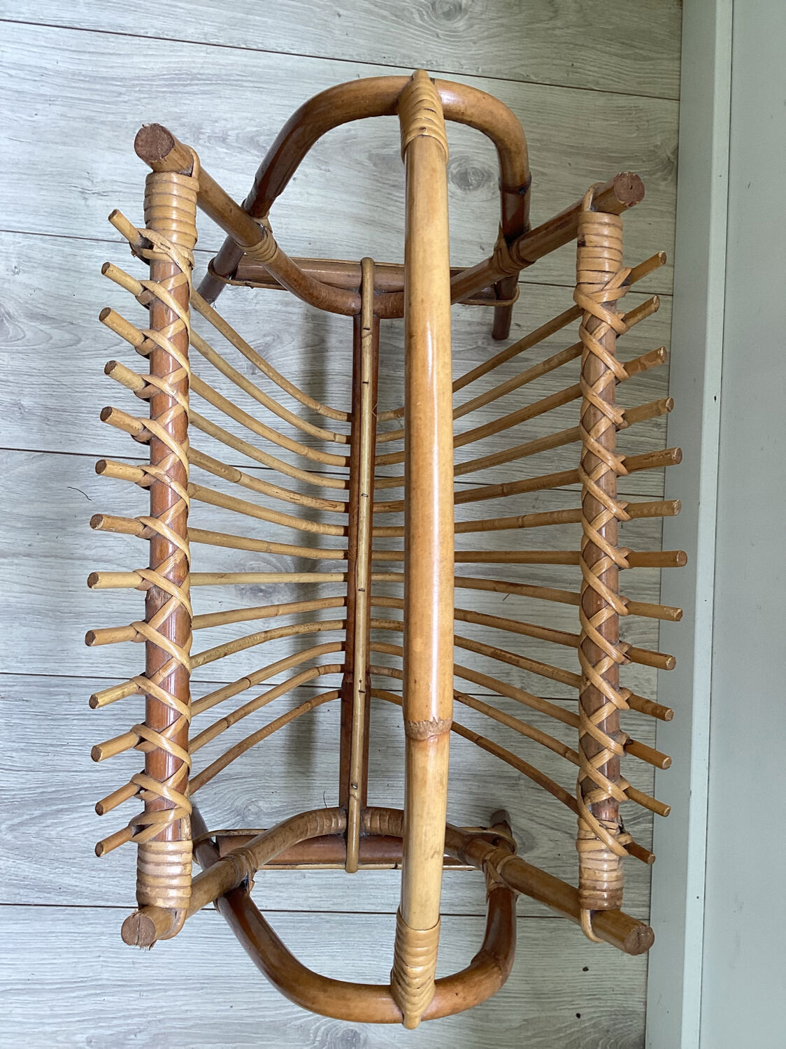 Rattan bamboo magazine holder, 50