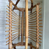 Porte revues rotin bambou, années 50