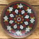 Old copper plate, hand painted, origin Pakistan