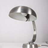70's ministerial table lamp in chrome metal italian design